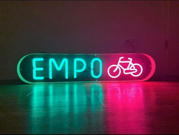 Gezocht Empo reclame borden lichtbakjes, Verzamelen, Merken en Reclamevoorwerpen, Gebruikt, Ophalen