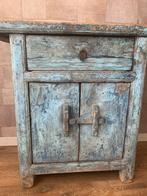 Kastje  oud hout uit India, Huis en Inrichting, Kasten | Ladekasten, Ophalen, Gebruikt, 1 of 2 laden, Ibiza style