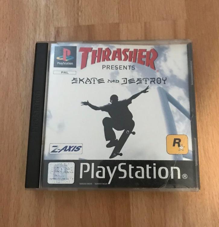 Thrasher Skate And Destroy Rockstar PlayStation 1, Spelcomputers en Games, Games | Sony PlayStation 1, Gebruikt, Sport, 1 speler