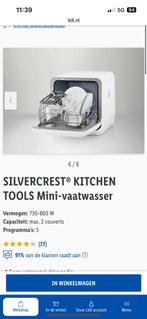 Silvercrest mini vaatwasser, Witgoed en Apparatuur, Vaatwasmachines, Ophalen, Zo goed als nieuw, Minder dan 45 cm, Minder dan 85 cm