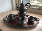 Prachtig tinnen theeservies, Antiek en Kunst, Ophalen of Verzenden