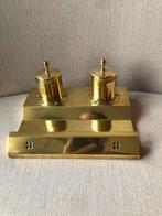 Antiek Jan Eisenloeffel Jugendstil messing inktstel, Antiek en Kunst, Ophalen of Verzenden