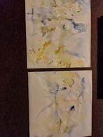 2 aquarel printen, Ophalen of Verzenden, Minder dan 50 cm, Schilderij, Minder dan 50 cm