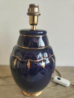 Kobalt blauw/goud kleurige porceleinen lamp, Ophalen of Verzenden, Zo goed als nieuw, Minder dan 50 cm