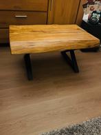 Massief Eiken Boomstam Salontafel, Ophalen, Gebruikt, 100 tot 150 cm, Eikenhout