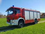 Scania 114 4x4 340 brandweer expeditie camper lier truck btw, Auto's, Automaat, Stof, Scania, 340 pk