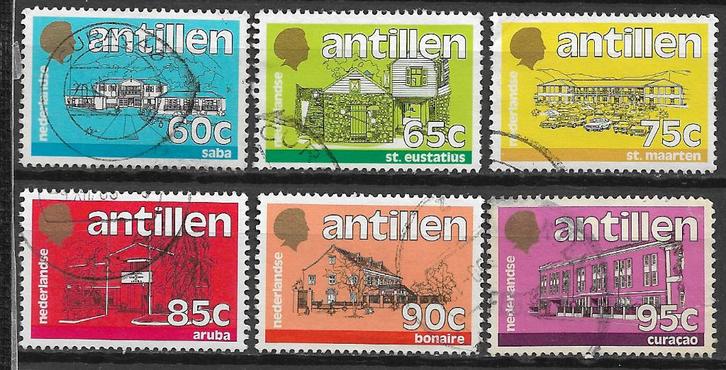 Nederlandse Antillen 1984 Bestuursgebouwn vd eilanden, Postzegels en Munten, Postzegels | Nederlandse Antillen en Aruba, Postfris