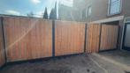 Hout-beton Redwood schutting v.a €120 pm inclusief montage, Ophalen, 1 tot 2 meter, 6 meter of meer, Nieuw