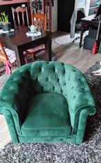 Chesterfield fauteuil 11mnd oud.., Huis en Inrichting, Fauteuils, Ophalen, Chesterfield, 75 tot 100 cm, Zo goed als nieuw