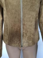 B637 jasje bruin imitatie suede-leer Maat M=38/40, Maat 38/40 (M), Bruin, Ophalen of Verzenden, Zo goed als nieuw