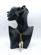 Zilveren jasseronketting met breipendoppen, H. Looren, Sieraden, Tassen en Uiterlijk, Antieke sieraden, Verzenden, Zilver, Ketting