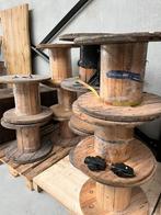 Houten decoratieve kabelhaspels, Ophalen, Zo goed als nieuw, Rechthoekig, Hout