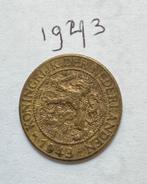 Nederlandse 1 cent munt brons 1943 suriname, Ophalen of Verzenden, Overige landen, Losse munt