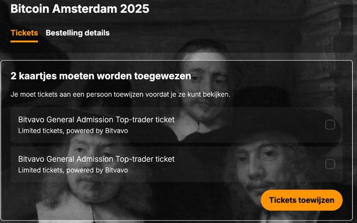 Bitcoin event Amsterdam, Tickets en Kaartjes, Overige Tickets en Kaartjes, Twee personen