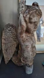 Uniek 19e eeuws gietijzeren gevel beeld Engel ca 1870, Ophalen