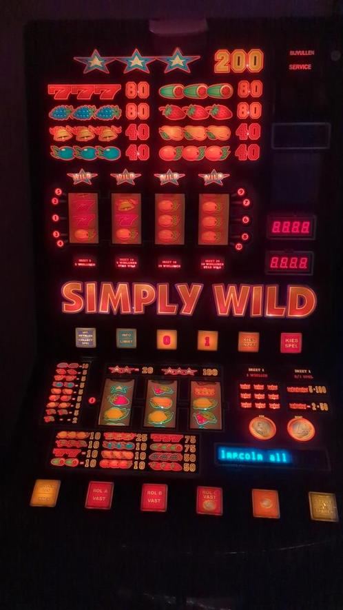 Simply Wild gokkast, Verzamelen, Automaten | Gokkasten en Fruitautomaten, Gebruikt, Euro, Met sleutels, Ophalen of Verzenden