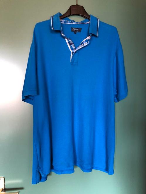 Poloshirt John Cabot, mt XL, 100% katoen, Kleding | Heren, Polo's, Zo goed als nieuw, Maat 56/58 (XL), Blauw, Ophalen of Verzenden