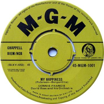 Connie Francis - My Happiness (Single) beschikbaar voor biedingen