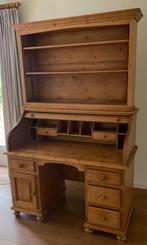 Bureau  grenen rolluik, Huis en Inrichting, Bureaus, Ophalen, Gebruikt, Bureau