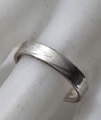 Mooie bewerkte zilveren Unisex bandring 925 Ls, Ophalen, 18 tot 19, Zo goed als nieuw, Dame of Heer