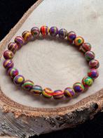 handgemaakte kralen armband paar oranje groen, Sieraden, Tassen en Uiterlijk, Armbanden, Ophalen of Verzenden, Overige materialen