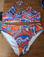 Bikini maat 48-50 haltermodel gave kleuren en motief nieuw, Ophalen of Verzenden, Nieuw, Overige kleuren, Bikini