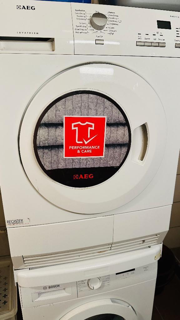 AEG T65370NAH Warmtepompdroger – 7 kg, Witgoed en Apparatuur, Wasdrogers, Gebruikt, Overige typen, Voorlader, 6 tot 8 kg, 85 tot 90 cm