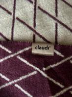 Mooie Plaid van Claudi - Beige/Bordeaux - ZGAN, Ophalen of Verzenden, Zo goed als nieuw, 150 cm of meer, 150 tot 200 cm