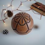Kunststof ronde decoratie bol Ø 10 cm met streepmotief, Verzenden