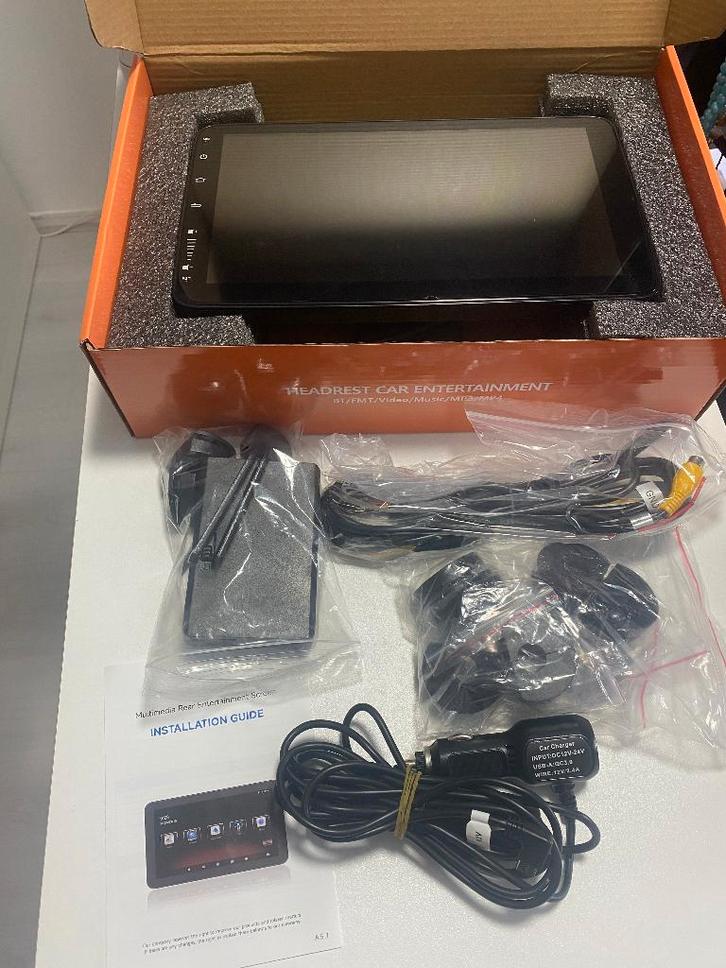 Auto Hoofdsteun Android Scherm Touch Screen 1080p FULL HD, Auto diversen, Auto-accessoires, Gebruikt, Ophalen