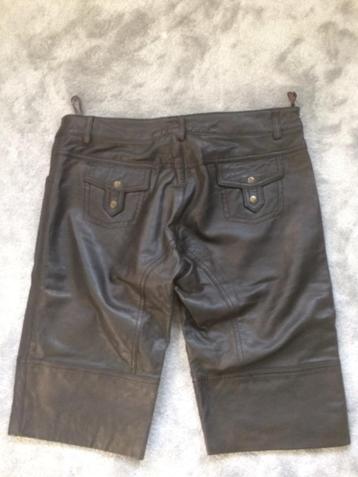 Nieuwe echt Leren bermuda v. Part Two zwart  mt 42 beschikbaar voor biedingen