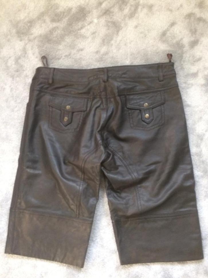 Nieuwe echt Leren bermuda v. Part Two zwart  mt 42, Kleding | Dames, Broeken en Pantalons, Nieuw, Maat 42/44 (L), Zwart, Kort