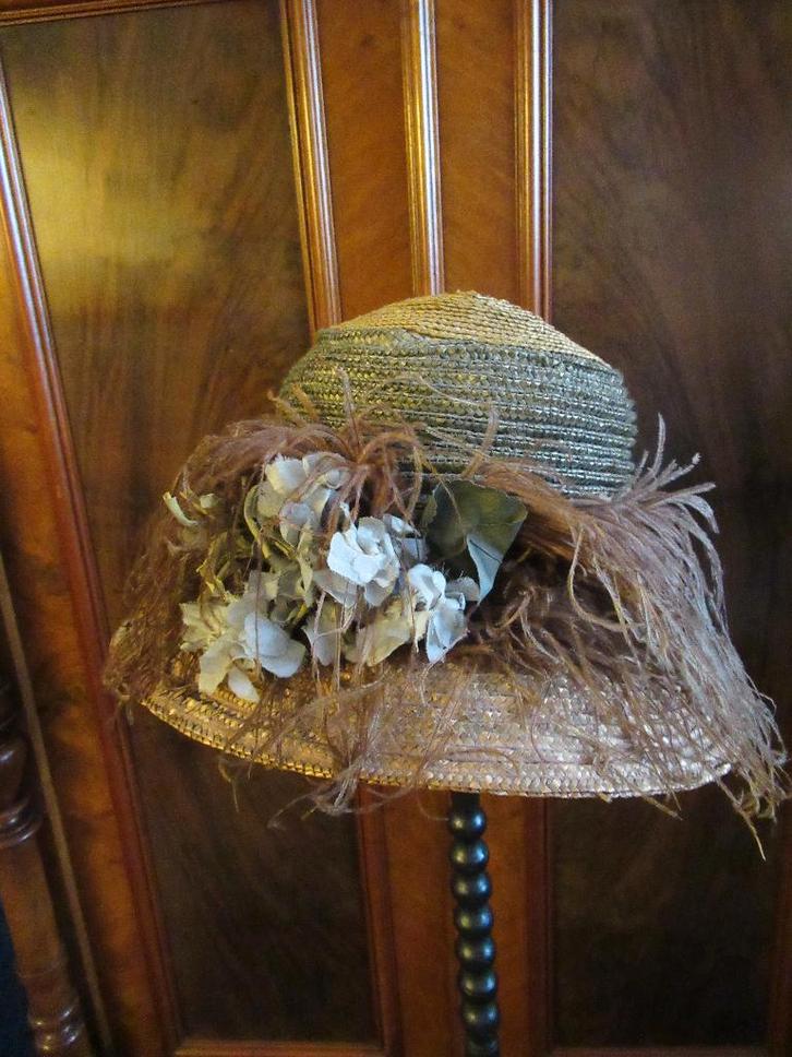 ANTIEK FLAPPER HOED verzenden mogelijk, Antiek en Kunst, Antiek | Kleding en Accessoires, Dames, Ophalen