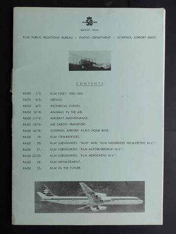 Boek 50 jaar KLM foto's uit 1969 (BK449)  beschikbaar voor biedingen