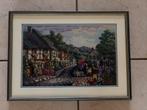 Borduurwerk ingelijst 53 x 39 zsm weg, Ophalen