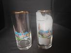 2 Madurodam Bierglazen - Het Vredespaleis, Overige kleuren, Ophalen of Verzenden, Minder dan 50 cm, Glas