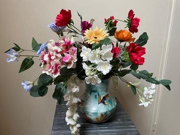 Prachtig nieuw boeket/ veldboeket kunstbloemen tafelboeket beschikbaar voor biedingen