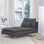 Ikea Soderhomn chaise longue sofa  bankje grijs, Huis en Inrichting, Ophalen, Eenpersoons, Zo goed als nieuw, Minder dan 150 cm