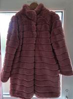 Faux Fur dames winterjas in oud roze, Ophalen of Verzenden, Gedragen, Maat 42/44 (L), Roze