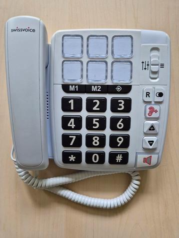 Swissvoice Xtra 1110 huistelefoon met grote toetsen, wit. beschikbaar voor biedingen