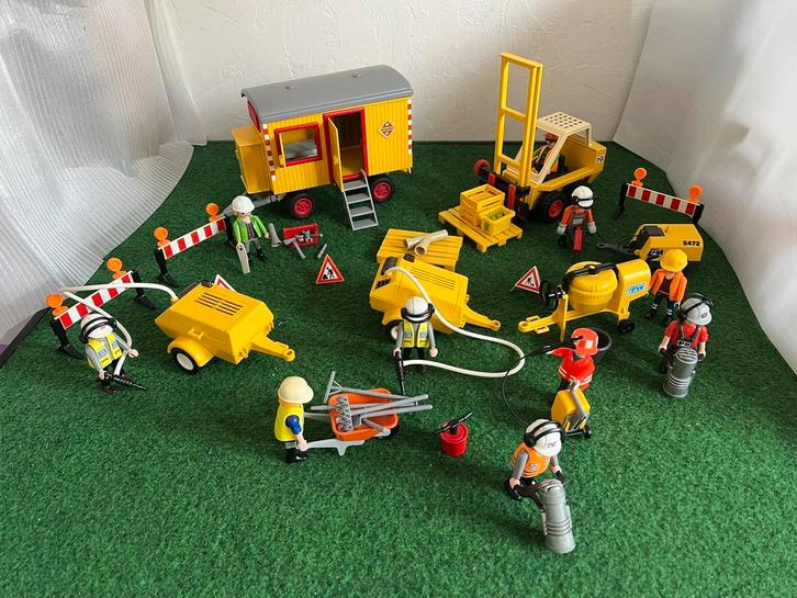 Playmobil bouwkeet met machines weg werkzaamheden, Kinderen en Baby's, Speelgoed | Playmobil, Zo goed als nieuw, Ophalen of Verzenden