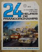 Programma 24u van Spa Francorchamps 1967, Ophalen of Verzenden, Gebruikt, Auto's
