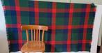 Mooi vintage wollen plaid deken ruit met franje, Huis en Inrichting, Woonaccessoires | Plaids en Woondekens, Ophalen of Verzenden