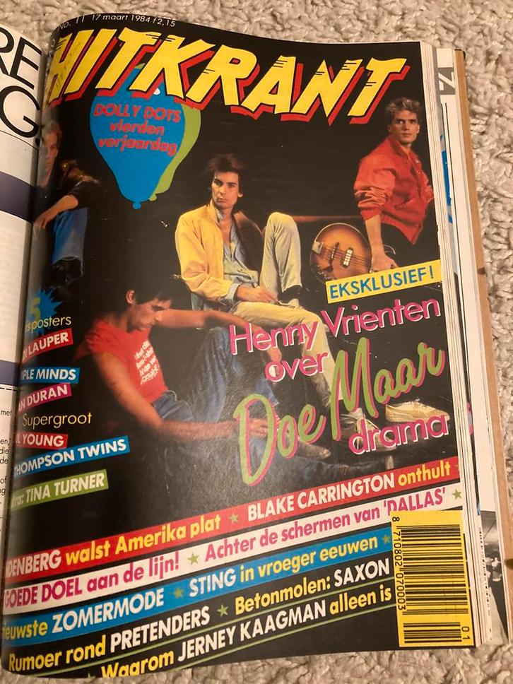 HITKRANT 1984    13x ingebonden, Boeken, Tijdschriften en Kranten, Muziek, Film of Tv, Ophalen of Verzenden