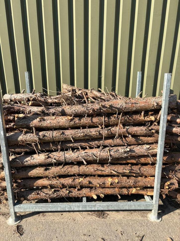 Connifeer hout - 1,5 kuub stammen, Tuin en Terras, Haardhout, Minder dan 3 m³, Ophalen of Verzenden