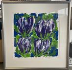 Ad van Hassel | Paarse Tulpen, Antiek en Kunst, Kunst | Litho's en Zeefdrukken, Ophalen