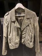 Leren jasje Geisha groen/grijs XL, Kleding | Dames, Geisha, Maat 46/48 (XL) of groter, Ophalen of Verzenden, Zo goed als nieuw
