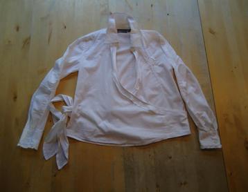  Mooie witte blouse Mexx bloes maat 14 is maat 152 (Z184)  beschikbaar voor biedingen