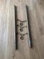 Messing bar goudkleurig buizen + voetsteunen, Ophalen of Verzenden, Zo goed als nieuw