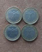 1 euro Da Vinci 2002 / 4 stuks, Postzegels en Munten, Ophalen of Verzenden, Italië, 1 euro, Losse munt